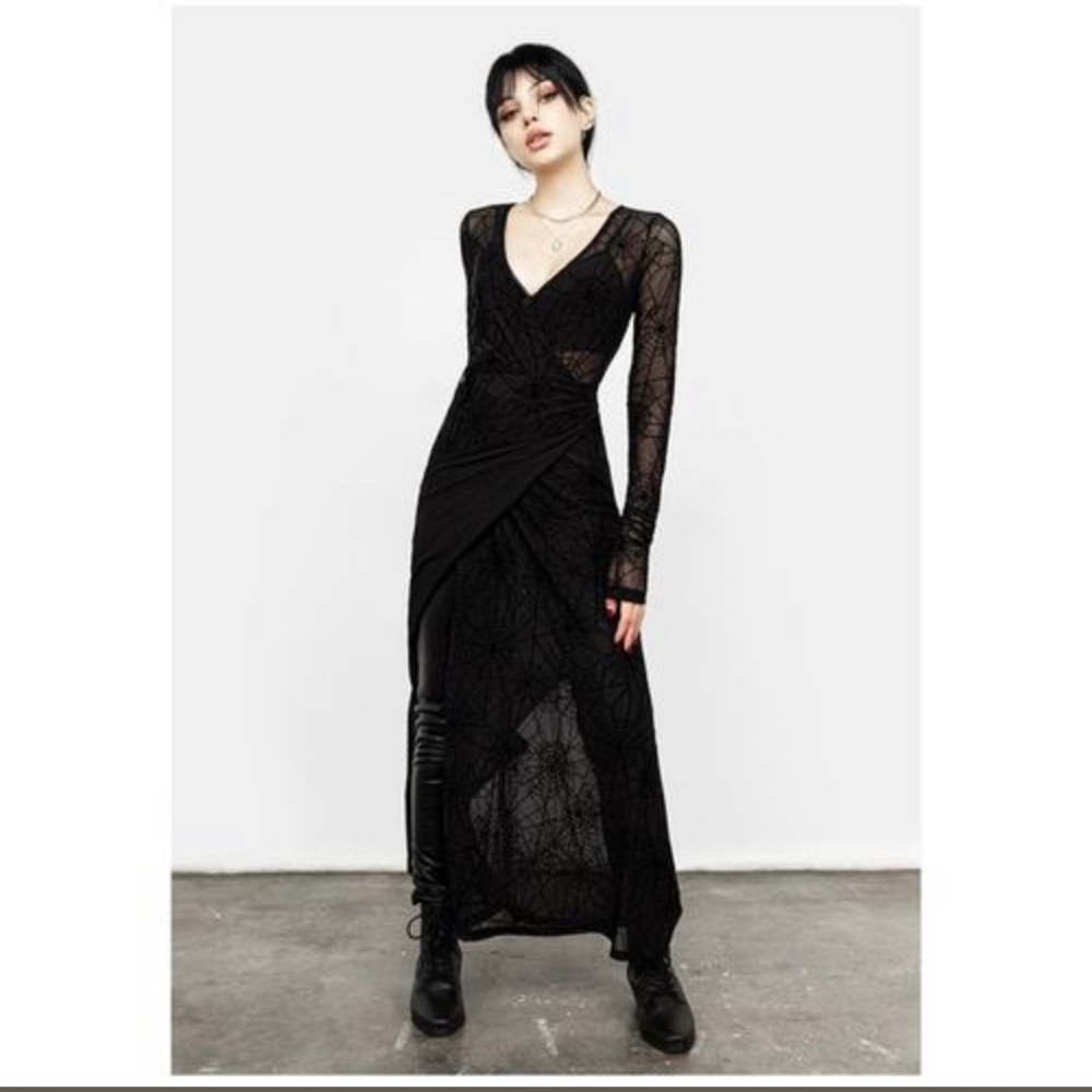 Venom Mesh wrap dress size UK6 🦇